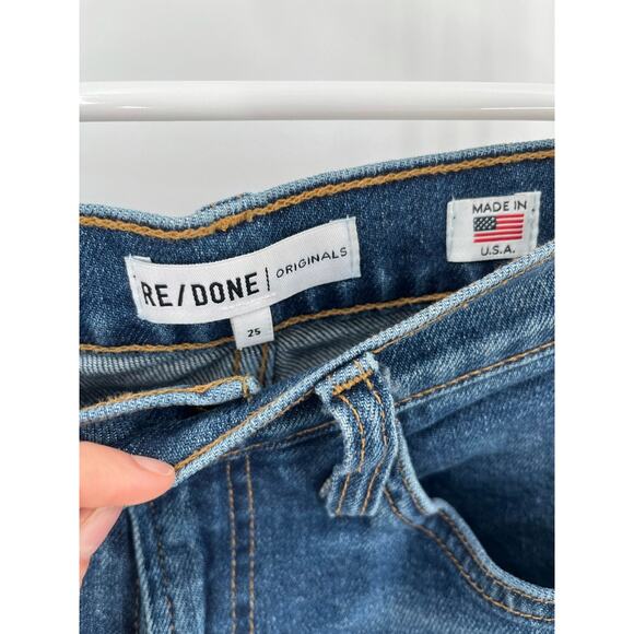 Re/Done Comfort StretchAnkle Crop Jeans - Picture 4 of 5